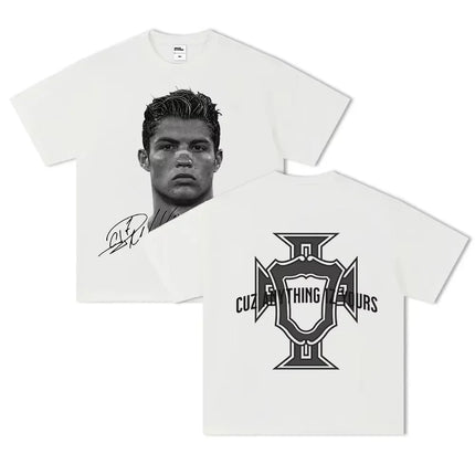 Neymar American Football Star Print Short-sleeved T-shirt Women Clothing Athleisure Print Fashion Tee Aesthetic Clothes