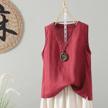Retro Han Hanma Svel Strap Vest Women's Inner Summer Overhead Base irt  Casual Versatile Slimming Top