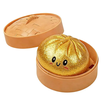 Super Soft Bun Squishy Toy, Glitter Powder Bun Slow Rebound Stress Relief Ball, Stress Relief Squeeze Toy for Kids & Adults