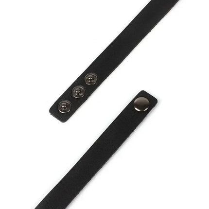 Woman Black Punk Choker Collar Necklace Sexy PU Leather Heart Lock Key Spike Chocker Gothic Cosplay Accessories Party Jewelry