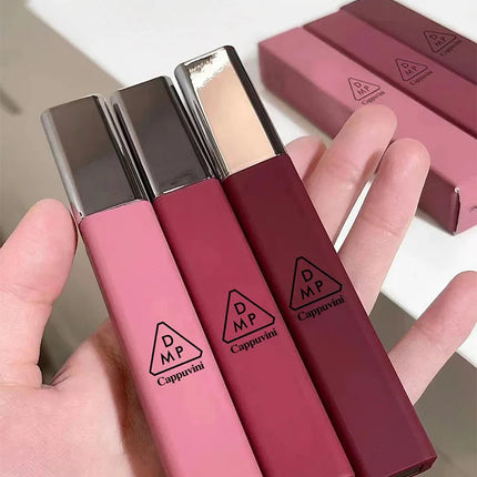 Cappuvini Matte Velvet Lip Glaze Moisturizing Smooth Long-Lasting Lipstick Makeup Lip Gloss