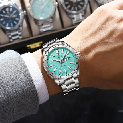 POEDAGAR Exquisite Fashion Men's Watches High Quality Waterproof Luminous Business Watch For Men Date Week Quartz Men's Wristwatch