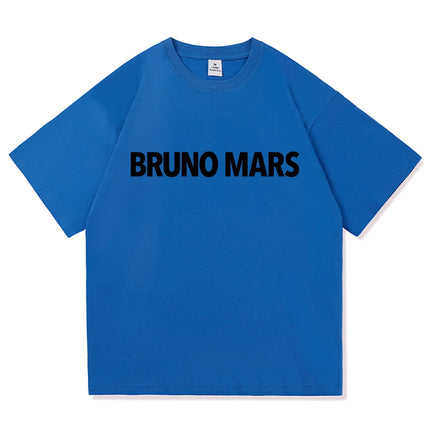 Bruno Mars The Romantic Tee Shirt 2026 New Album Retro Men/women Clothing Harajuku High Quality Tops Cotton TShirts Vintage