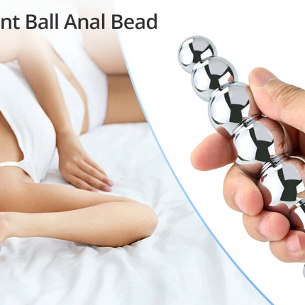 Anal beads Stainless steel anal plug Anal bead Round metal anal plug anal sex toy Prostate stimulator dildo