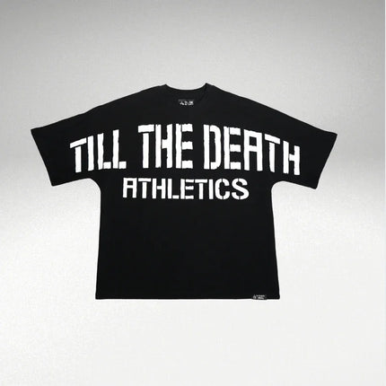 TILL THE DEATH Shirt TTD Athletics Oversized Tee in Black US SIZE Shirt Powerwing Shirt