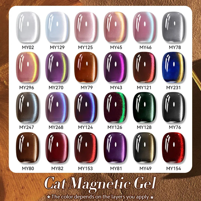BORN PRETTY 10ml Brown Purple Black Red Cat Magnetic Gel Polish Manicure Soak Off UV Gel Nail Art Varnish Autunm Winter Nails
