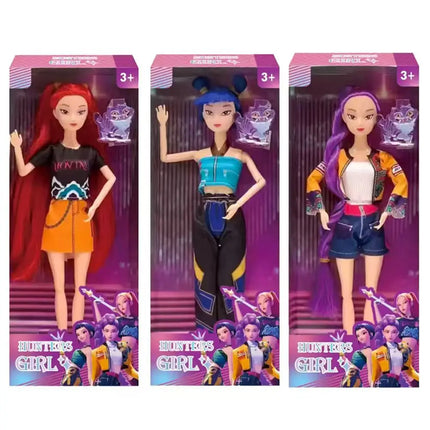2026 Hot Music Style Demonic Group Anime Figure Rumi Mira Zoey Action Figure Cosplay Doll Cute Gift for Kids Birthday Gifts