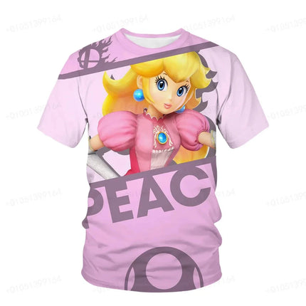 The 2026 Summer Quick-drying Cartoon Super Mario Bros. 3 D Men's T-shirt Coat Children Sportswear with Boys