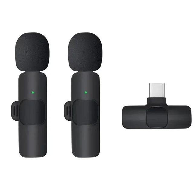 Wireless Lavalier Microphone For Type-C Smartphones Mini Mic for Vlogging TikTok Facebook Videos Microphones Audio Recording