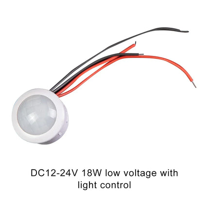 LED PIR No Adjustable Delay Human Body Infrared Detector IR Infrared Motion Sensor Light Switch For Home AC110-240V DC 12V-24V