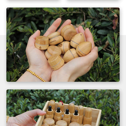 New 5g Natural Bamboo Jar With Aluminum Tank Empty Eye Cream Jar Balm And Lipstick Cosmetic Container Mini Jar Portable Packing