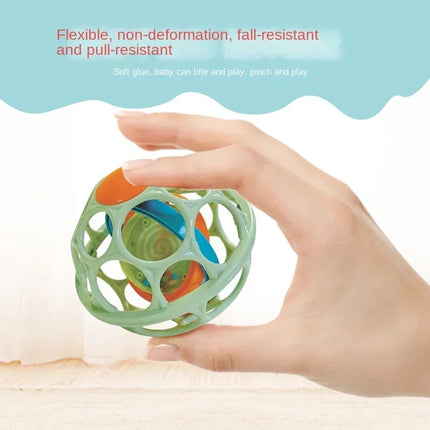 0-12 Months Baby Hand Rattle Soft Shaker Ball Toys Newborn Grasping Teethers Hand Bell Sensory Toys Kids Educational Toys Baby