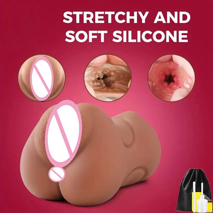 3 IN 1 Male Masturbation Adult Sex Pocket Pussy Sex Toys for Men with Realistic Vagina 18 Masturbator Cup Sex Doll Tooys for Men