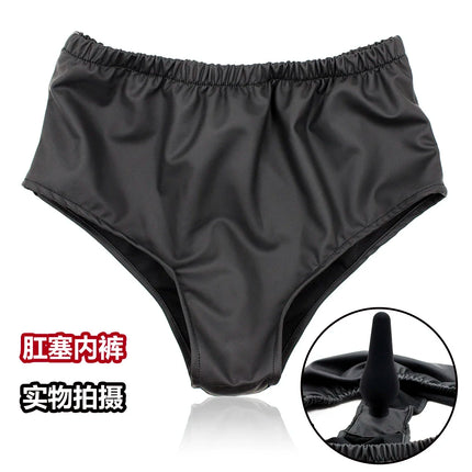 Manyjoy Chastity Panties Belt with Plug Lingerie Bondage Thongs Anal Dildo Underwear Adult Game Sex Toys for Women Lesbian 18+
