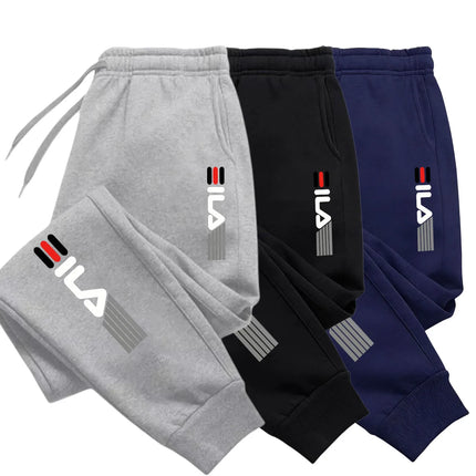 Men's autumn and winter trendy casual pants, jogging pants, elastic waisted sports casual pants, loose fitness sweatpants