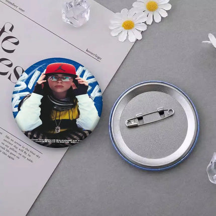 1pc Hit Me Hard And Soft B-BillieS Anime Brooches Cute Cartoon Badge Jacket Jeans Lapel Pin Gift Accessorie