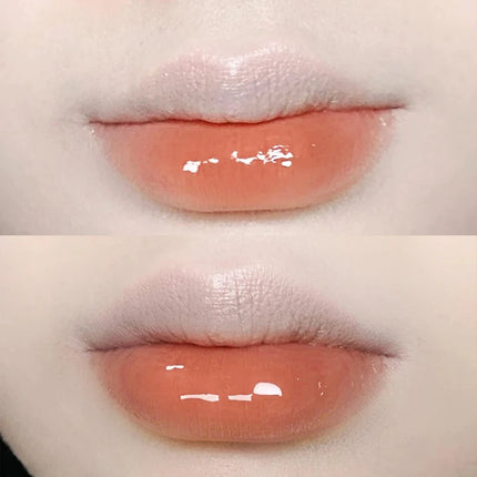 Mirror Lip Glaze - Glossy Lip gloss,Moisturizing Non-stick Cup Nude Lipstick High Pigmented Liquid Lipstick Lip Cosmetic Makeup