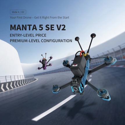 Axisflying 2026  Hot Sales Manta 5 SE V2 5 Inch Analog/O4 6S Racing Drone with GPS