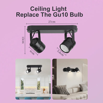 110v 220v LED Ceiling Light GU10 LED Track Spot Light for Chandelier Bedroom Corridor Ceiling Lamp  Replacement Bulb lighting