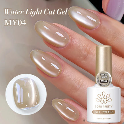 BORN PRETTY 10ml Auroras Glitter Cat Magnetic Gel Nail Polish Jelly Glass Bead Semi Permanent Soak Off UV LED Varnish Manicure