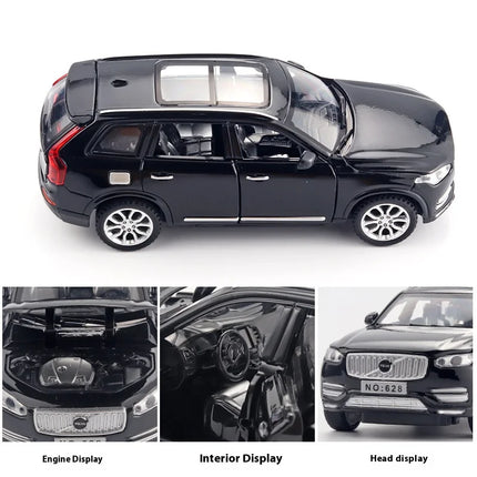 1:32 VOLVO XC90 SUV Alloy Car Model Diecast Metal Model Sound & Light Pull Back Toy Collect Display Ornaments Children Toys