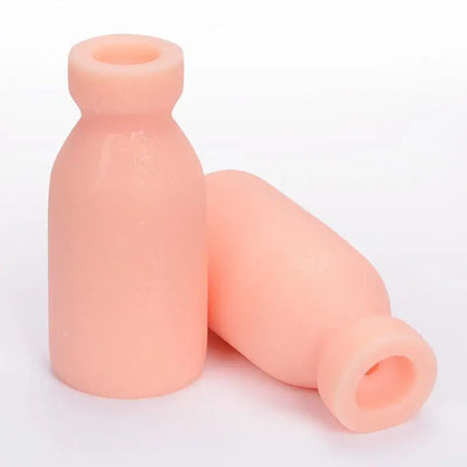 Milk Bottle Shape Male Masturbation Cup Silicone Masturbator Soft Emulational Vaginal Bulge Adult Sex Toys For Men Penis Trainer