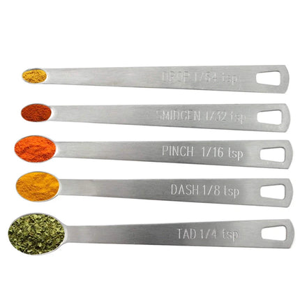 5pcs/Set Small Measuring Spoon Coffee Measure Spoons Tea Seasoning Multiple Size  Kitchen Tools Accessories