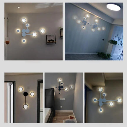 Nordic Modern Wall Lamp Led Minimalist Wall Light  Living Room Bedroom Staircase Light Home Decoration Bedside Wall Sconce Lamps