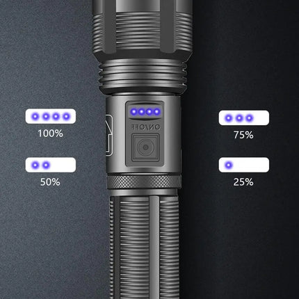 Aluminum Alloy XHP70.2 XHP50.2 Tactical Hunting Torch 4 Core Led Flashlight 18650 AAA Battery Usb Rechargeable Zoomable Lantern