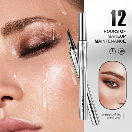 1PC fine pointed eyebrow pencil, smooth and easy to control, durable, waterproof and sweat proof, non fading