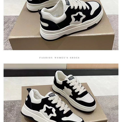 Fashion Casual Star Sport Loafers Women Chunky Sneaker Outdoor Comfort Soft Bottom Anti-slip Board Loafers Athletic Shoes