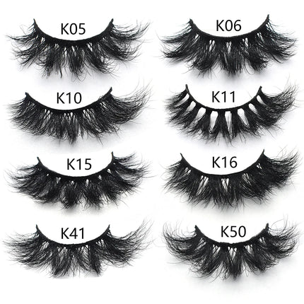 FOXESJI False Eyelashes 3D Mink Eye Lashes Strip Fluffy Dramatic Thick Cross Mink Eyelashes Soft Wispy Fake Eyelashes Extension