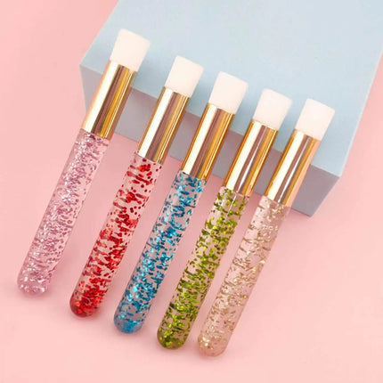 Professional Eyelash Extension Shampoo Cleaning Brush Pink Shining Eye Lash Lift Foam Cleaner Brushes Nose Face Clean Tools