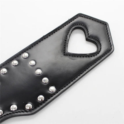 42cm PU Rivets Fetish Bondage Sexy Whip Flogger Bdsm Sex Toys For Couples Spanking Paddle Sexy Policy Knout Adult Cosplay Games