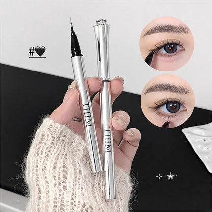 Waterproof Wild Eyebrow Pen 2/4 Separated Head Natural Brow Makeup Quick-Drying Creation of Ultra-Fine Lasting Liquid Eyebrow