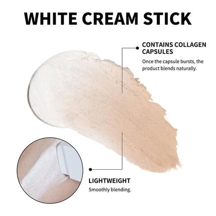 Three Models 2-in-1 Color-Changing Foundation Stick Multifunctional Foundation Liquid Lightweight Moisturizing Brightening