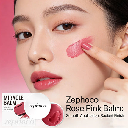 3 Colors Powder Blusher for Cheeks Lips Face Moisturizing Balm Long Lasting Natural Makeup Multi Use Balm Highlighter Blush 50g