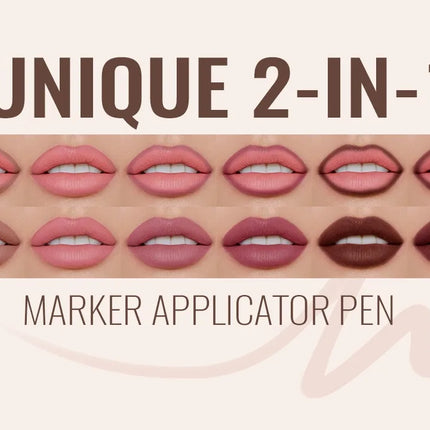 Gourd Nib Liquid Lipliner Pen Matte Waterproof Plumping Stain Quick-dry Lipstick Natural Lip Liner Marker Outline Contour Makeup