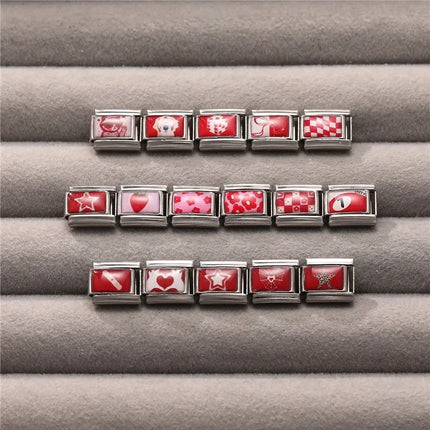 Wholesale Cute Animal Swimming Dogs Cats Sheep Charm Bracelet Fit 9mm Bracelet Stainless Steel Italian Links Making DIY Jewelrys