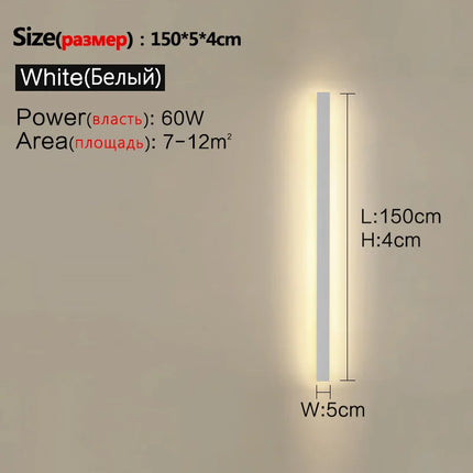 Waterproof Wall Light Outdoor Garden Wall lamps LED Lights Modern Nordic  Living Room TV Background IP65 110/220v Wall washer