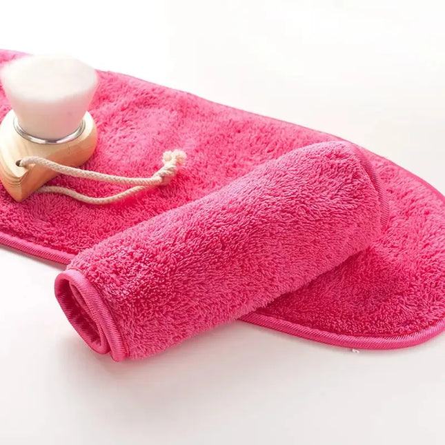 1/2/3/4pcs Makeup Remover Cloth,Reusable Facial Cleansing Towel ,Soft Microfiber Removal Face Cloth,For Face, Eye, Lips Makeup