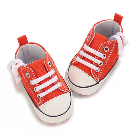 0-18 Months Newborn Baby Shoes Classic Fashion Casual Sports Shoes for Boys and Girls Non slip Soft Sole Walking Shoes