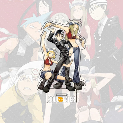 Anime Soul Eater 15cm Acrylic Character Black-star, Kid Standing Model Stand Desktop Decoration Gift