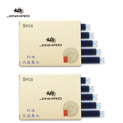 Jinhao 5/10/15 pcs Color Ink Cartridge Refill Fountain Pen Office School Student Stationery Ink Supplies Fountain Pen Ink