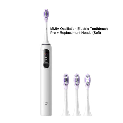 MIJIA Sonic Vibration Electric Toothbrush Pro,Smart 4 Modes, Long Battery Life, IPX8 Waterproof,LED Screen & Travel Lock