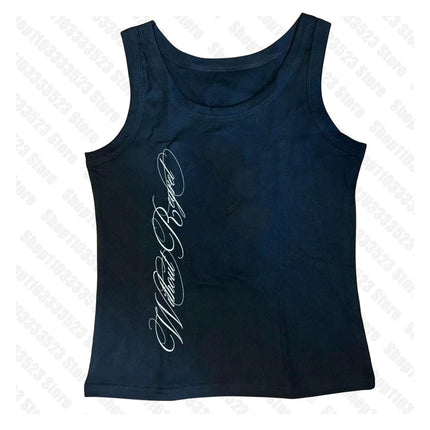 Kawaii Cute Girls Pattern Women's Clothing Tank Tops Retro Harajuku Baby Tank Streetwear Fashion Y2K Style Print Vest 2000s Summer