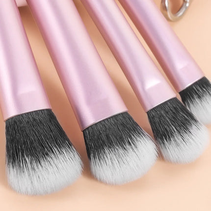 10pcs Mini Makeup Brush Set Powder Eyeshadow Foundation Blush Blender Concealer Beauty Makeup Tools Brush Professional Supplies