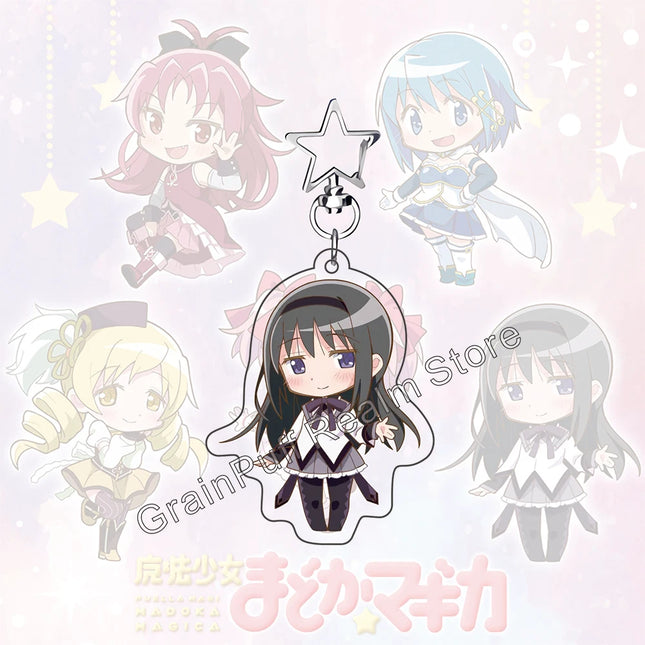 Puella Magi Madoka Magica 2026 Edition Acrylic Standee & Keychain | Madoka Homura Mami Sayaka Kyoko Collection Official Merch
