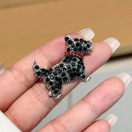 Baroque Luxury Beautiful Puppy Animal Design Brooch for Men and Women, JewelryAccessories, WeddingHolidayPartyCoupleSurpriseGift