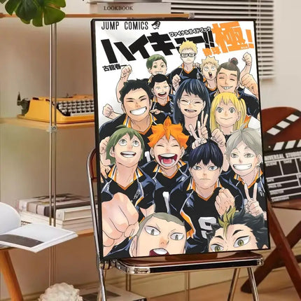 H-Haikyuu Anime Volleyball Poster Modern Waterproof HD Wall Art Decor For Home Living Room